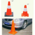 red reflective traffic PVC road cone